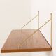 Danish mid-century floating shelves in teak, set of 3, 1960s