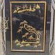 Vitrine chinoise vintage toit pagode (éclairage) asiatique