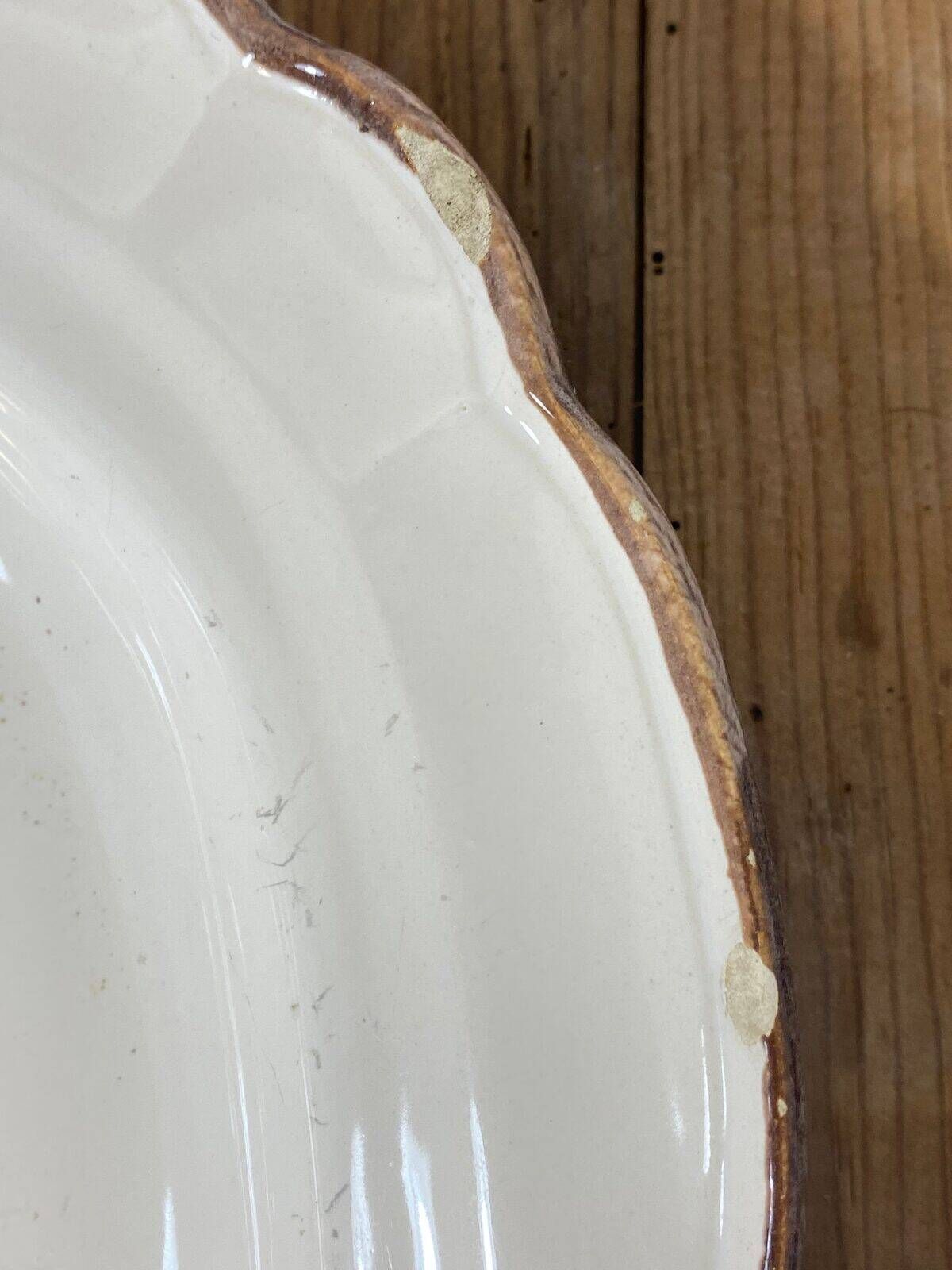 Earthenware dish with botanical decoration "Diplotaxis muralis", Haute Provence