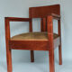 Oak Art Deco Amsterdam School Armchair 1920s