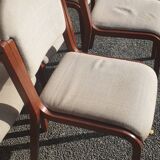 5 contemporary design chairs in curly wool