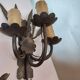 4 wrought iron sconces