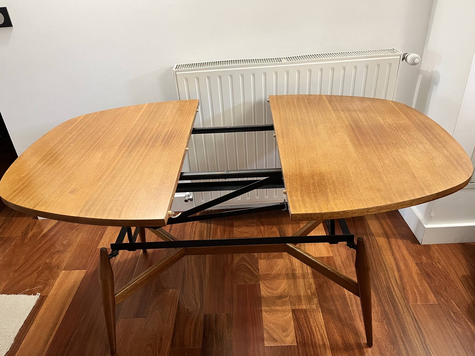 Table basse transformable en table de salle à manger - années 60
