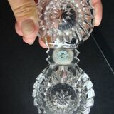 Double salt cellar in crystal and tin