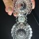 Double salt cellar in crystal and tin