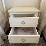 Solid wood bedside table