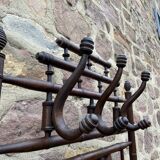 Porte-manteaux Bambou sur pied vintage 1930s bois courbé