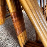 Bamboo rattan fauteuil Lounge chairs Paul Frankl style