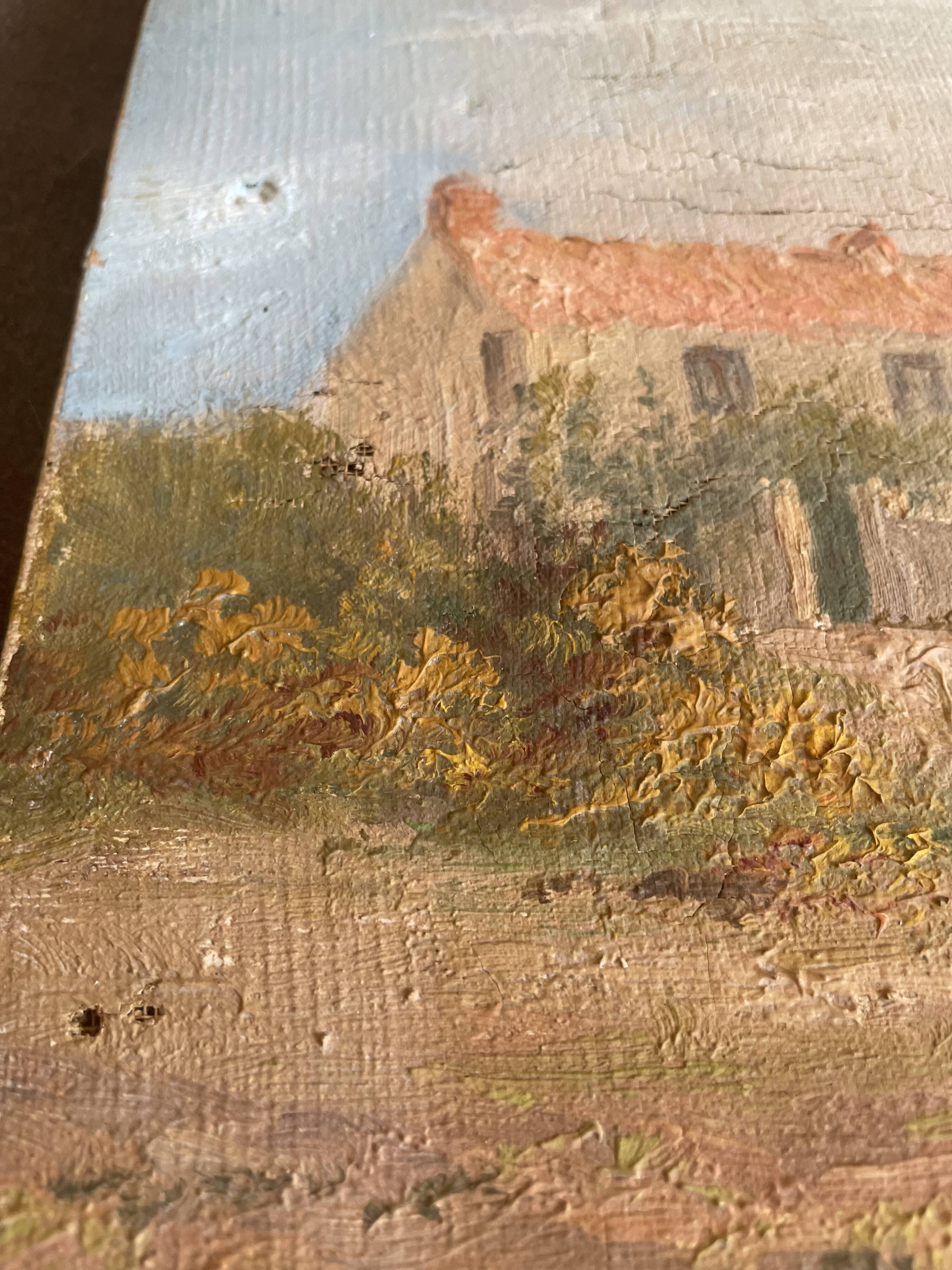 Huile sur toile paysage