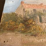 Oil on landscape canvas