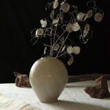 Vase boule en grès