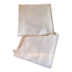 Pair of embroidered white cotton tea towels.