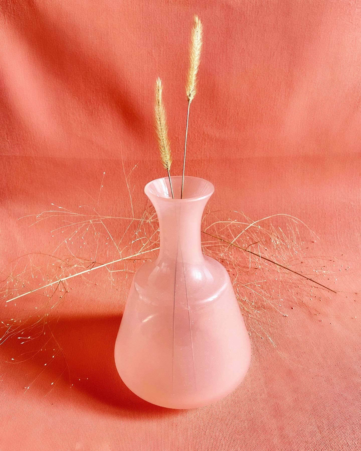 Pink opaline vase