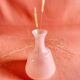 Vase opaline rose