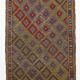 5x8 Yellow & Red Handmade Kilim Rug, 150x247Cm