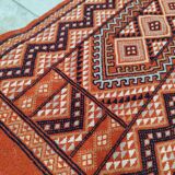 Hand-woven margoum rug in natural wool
