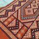 Hand-woven margoum rug in natural wool