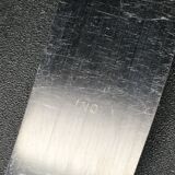 6 table knives in silver metal model coquille