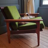 60's scandinavian teak chair