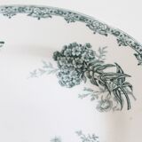 Antique flower plates DAISY St Amand x 2