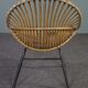 Fauteuil vintage en rotin, Dutch Design, 1960