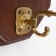 Art Deco coatrack in oak and copper, Belgium 1920s