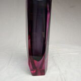 Faceted vase 80s Murano
