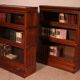 pair of Globe Wernicke London bookcases in oak circa 1900