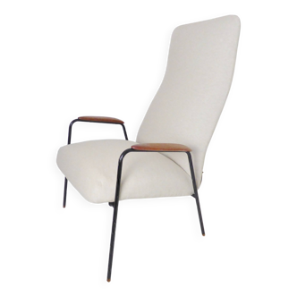 Fauteuil de salon scandinave Contour en teck par Alf Svensson pour Dux Sweden