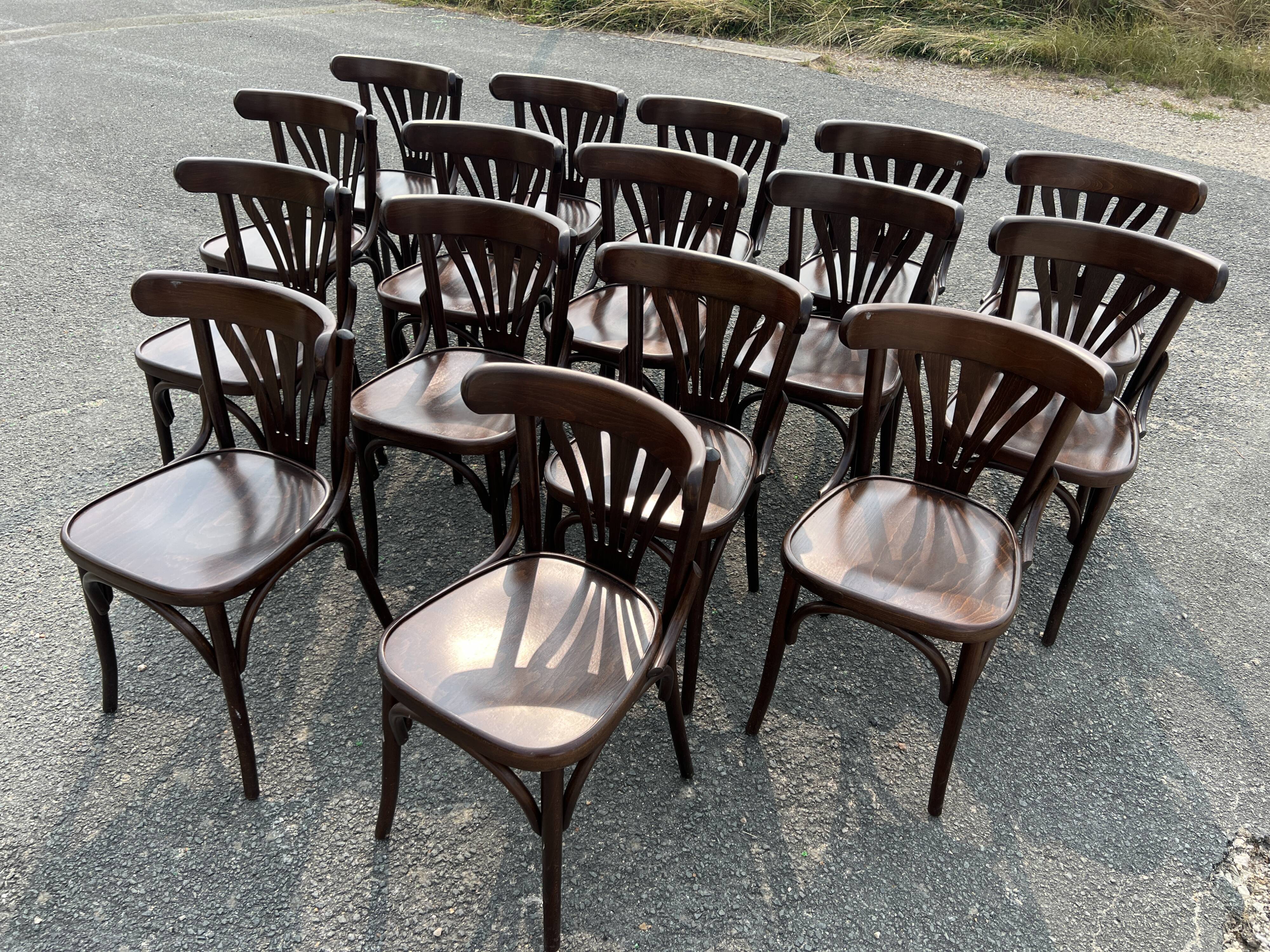 Set of 16 bistro chairs