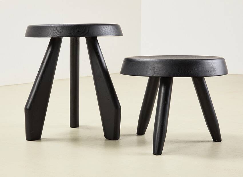 Charlotte Perriand Berger + Tabouret Meribel pour Cassina 2011