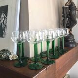 Set de 12 verres à vin d’Alsace en cristallin