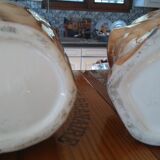 Duo of ceramics "wood" of Vallauris