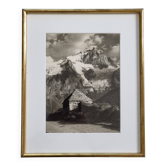 Photo originale La Meije La Grave Henri Leloup 28x35 cm encadrée