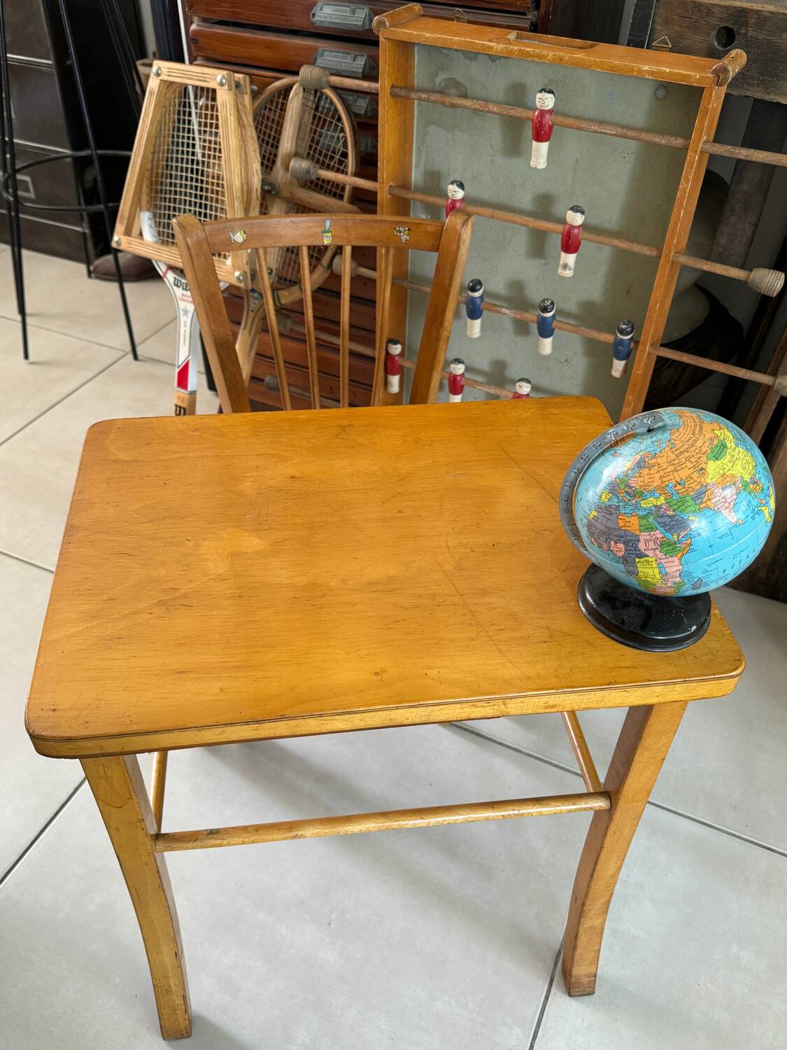 Vintage Baumann children's desk and chair set