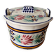 Quimper Earthenware Butter Dish HB Henriot