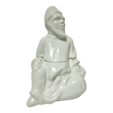 Pot anthropomorphe porcelaine signé Baylac fin XIXème début XXème