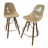 Paire de tabourets hauts en fibre de verre, Modernica US