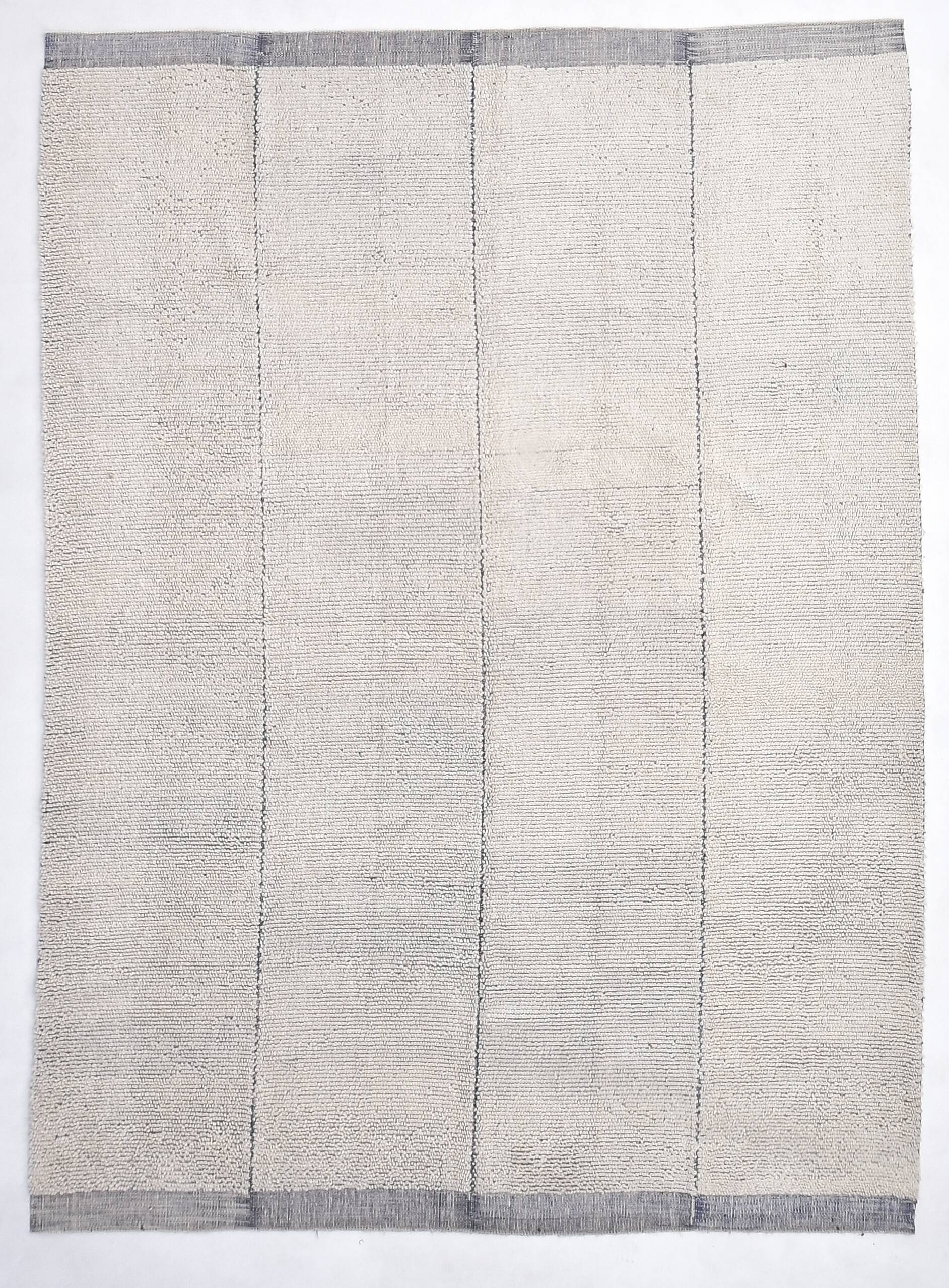 9x12 Soft Pastel White & Blue Vintage Rug, 273x357Cm