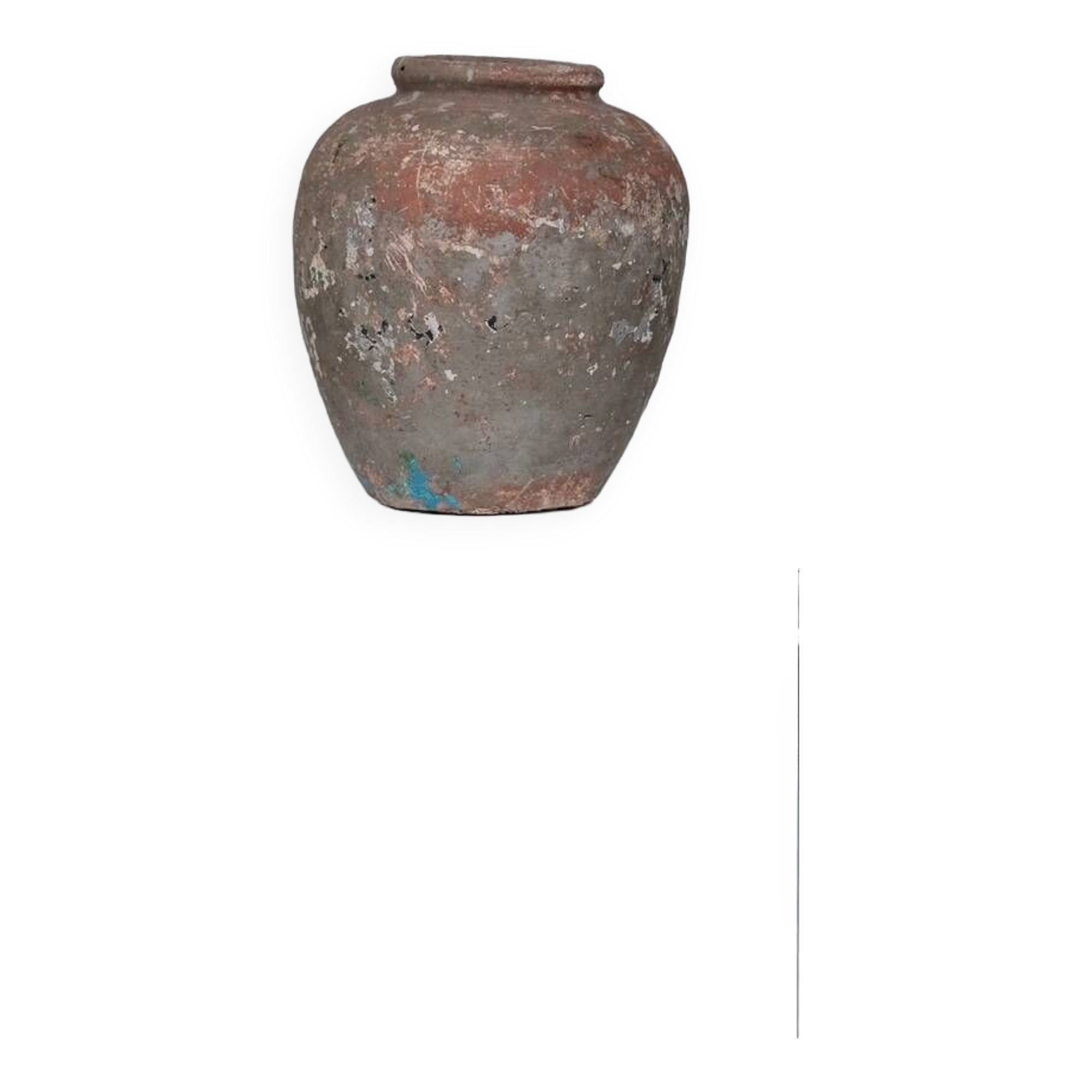 Antique Italian Patinated Ceramic Vase