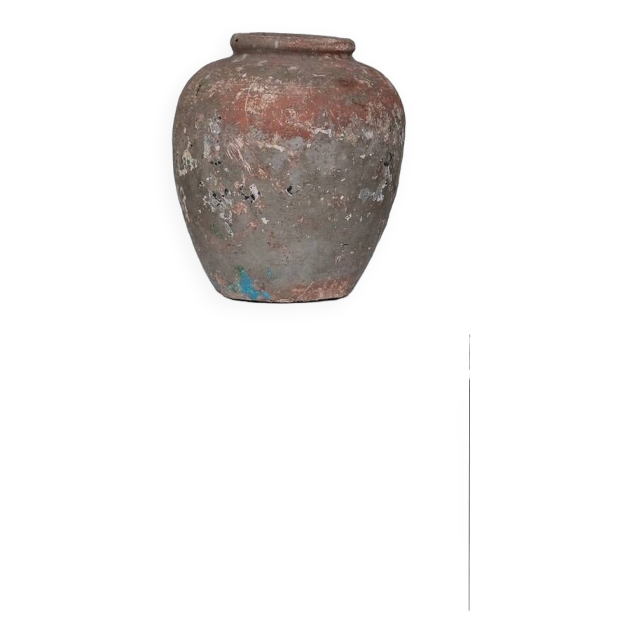 Antique Italian Patinated Ceramic Vase