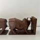Pair of Scandinavian teak bookends