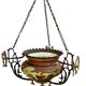 Hanging planter in earthenware