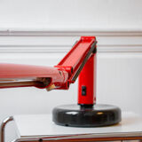 Vintage desk lamp Lucifer red by Tom Ahlström & Hans Ehrich p
