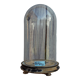 Antique round glass bell 26.5 cm high bridal globe
