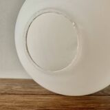 Art Deco pink marble and glass bedside lamp with photo holder