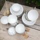 Tea cups and saucers Porcelain Art Deco