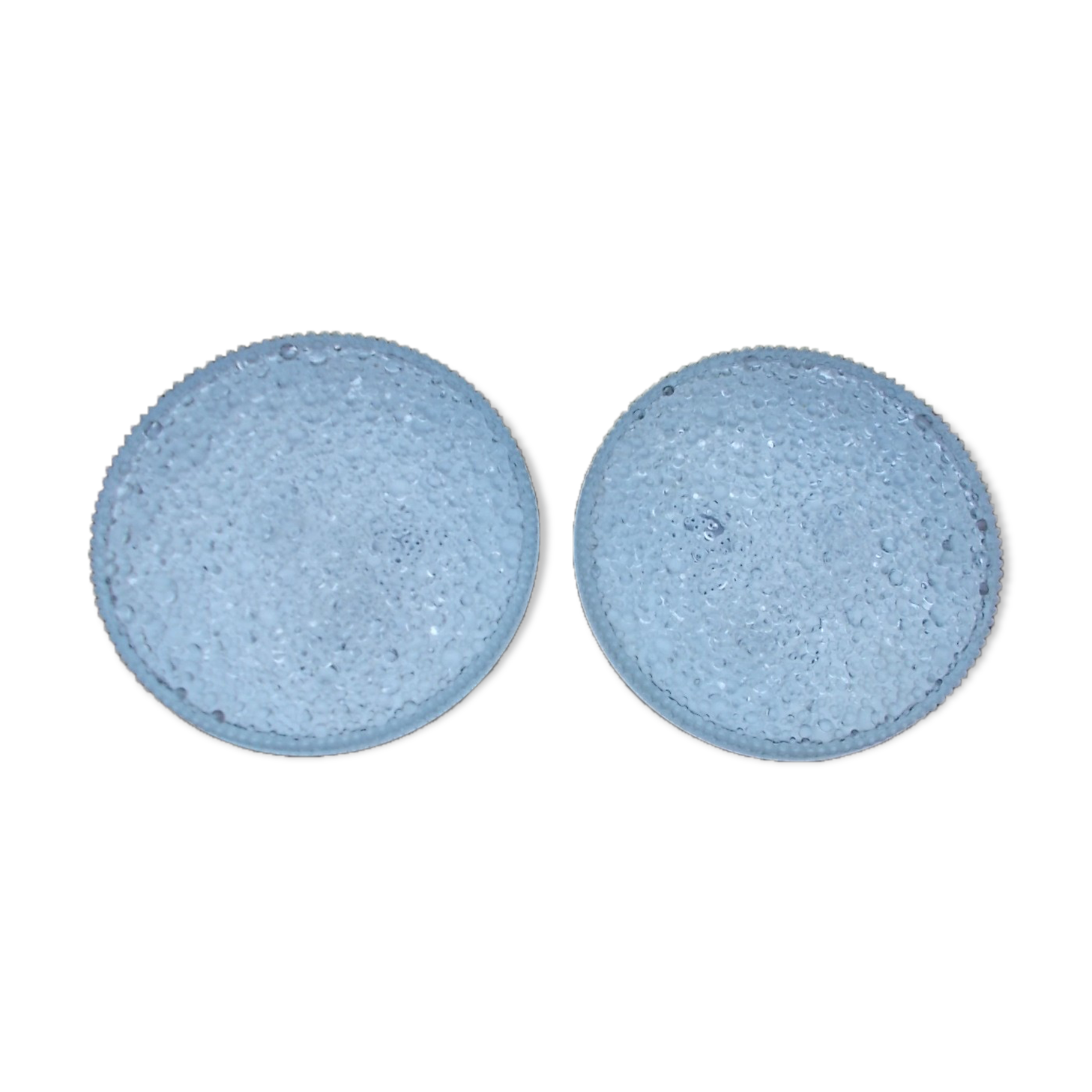 Very large pair of bubble glass ceiling lights by Staff 1960-70