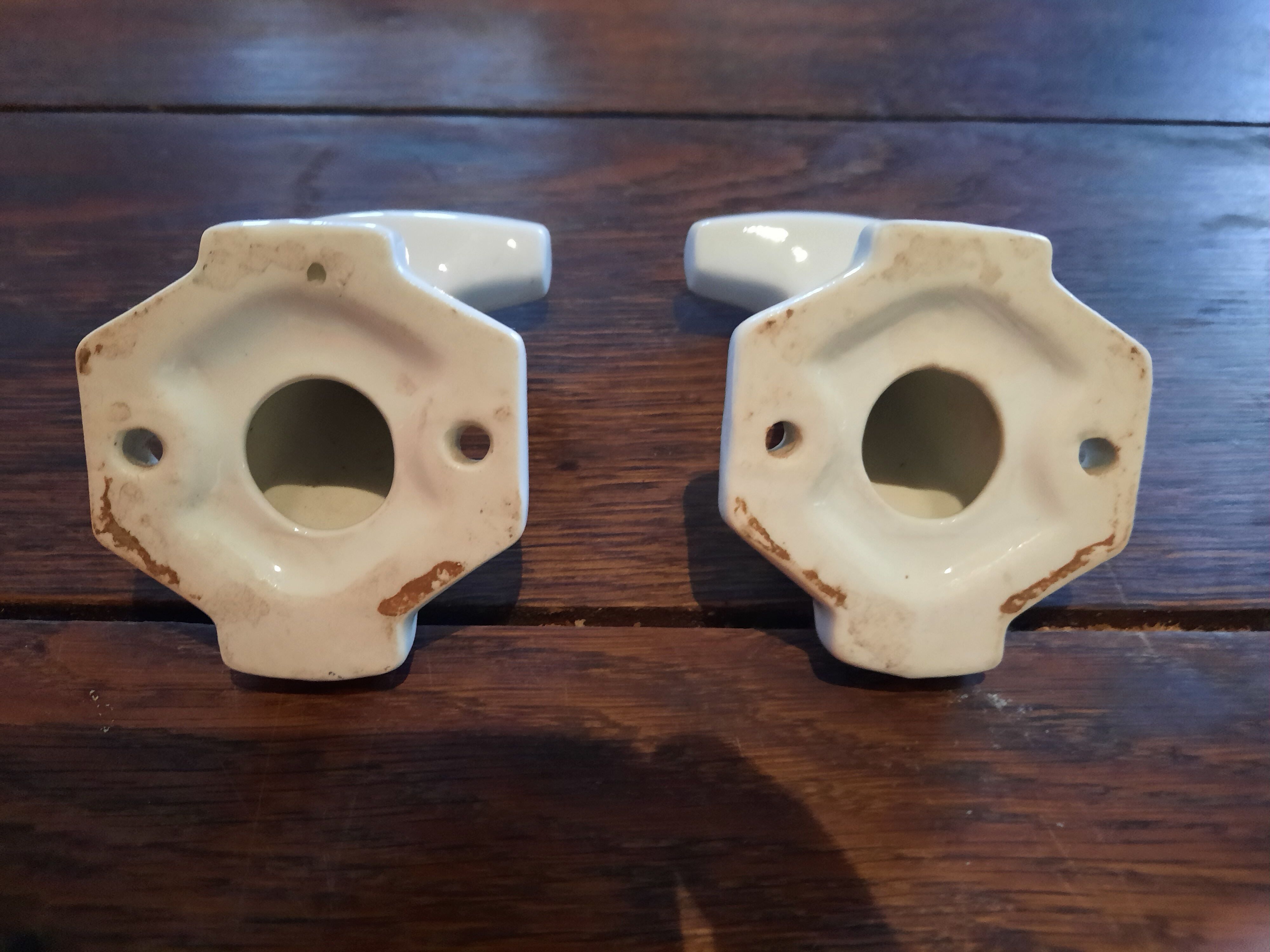 Pair of porcelain paters