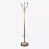 Portemanteau années 50 en laiton, métal et fonte